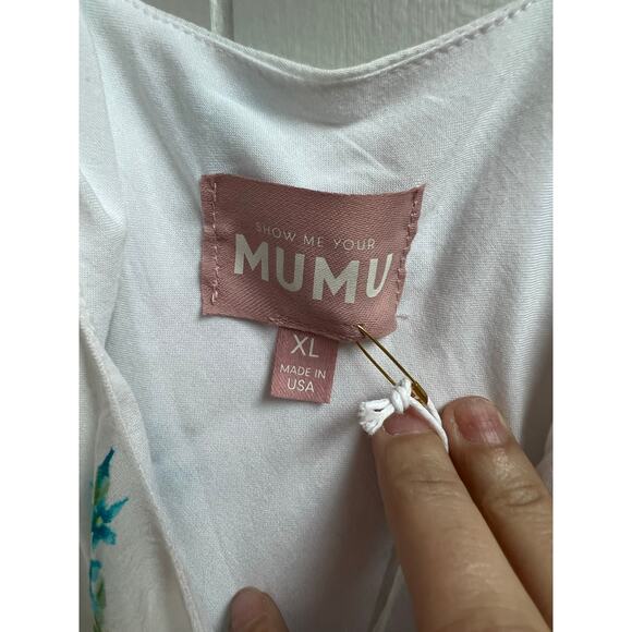 Show Me Your Mumu Serenade Mini Dress Bluebell Ditsy Pattern XL - Picture 3 of 7